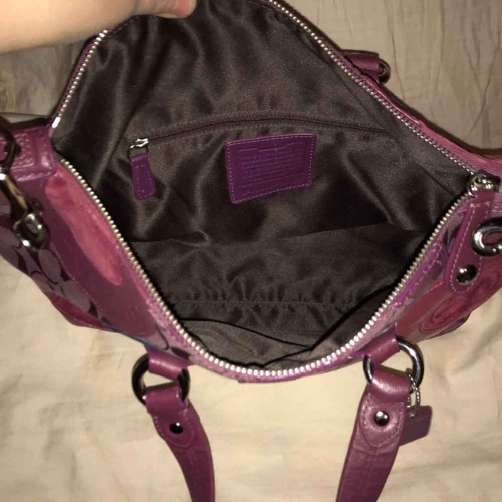 Coach Fuchsia Patchwork Purse & Wallet - Picture 6 of 12